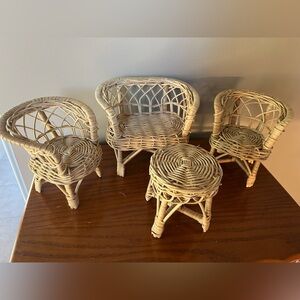 Mini rattan furniture set
